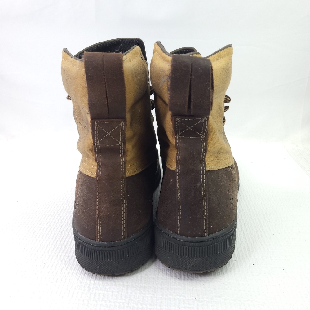 SKECHERS Denton Westlee Combat Boots Moc Toe Lace Up Shoes 62965 Mens Size 11 - Picture 4 of 6